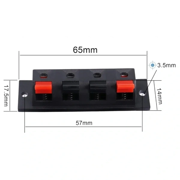 IC-250 Hoparlör Klemensi 4lü Hoparlör Terminali