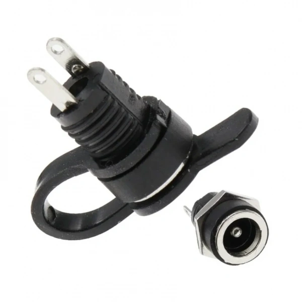 IC-258B 2.1mm DC Somunlu Korumalı Jak 8mm