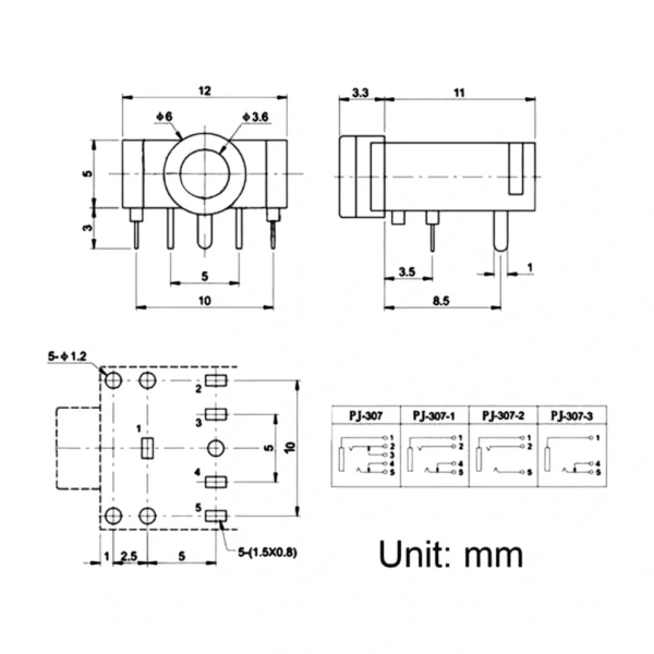 IC-260 Stereo Şase 3.5mm