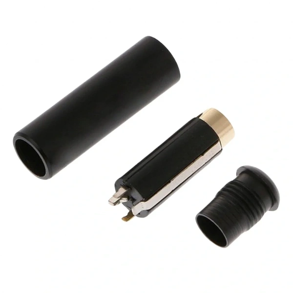 IC-261F 3.5mm Jak Dişi (4 Boğumlu) Siyah