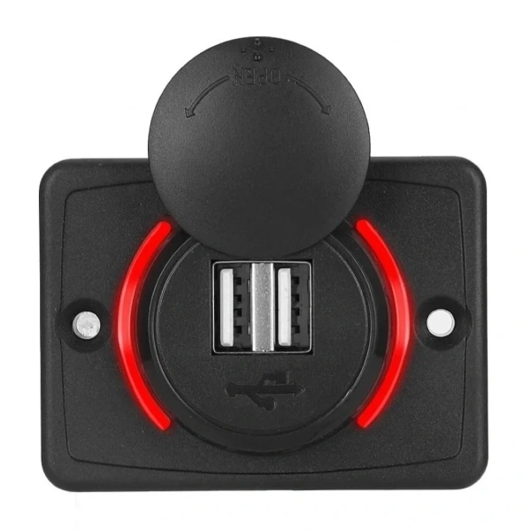 IC-266C-2 Pano Tip İkili USB Kulaklı - Şarj Soketi