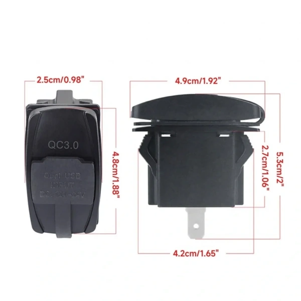 IC-266C-4 Marin Tip İkili USB 3.0 + Type-C Şarj Soketi