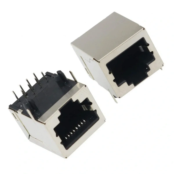 IC-266H-5 RJ45 Şase PCB Ucu 90° RJ45 Konektör