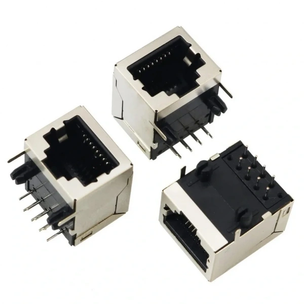 IC-266H-5 RJ45 Şase PCB Ucu 90° RJ45 Konektör