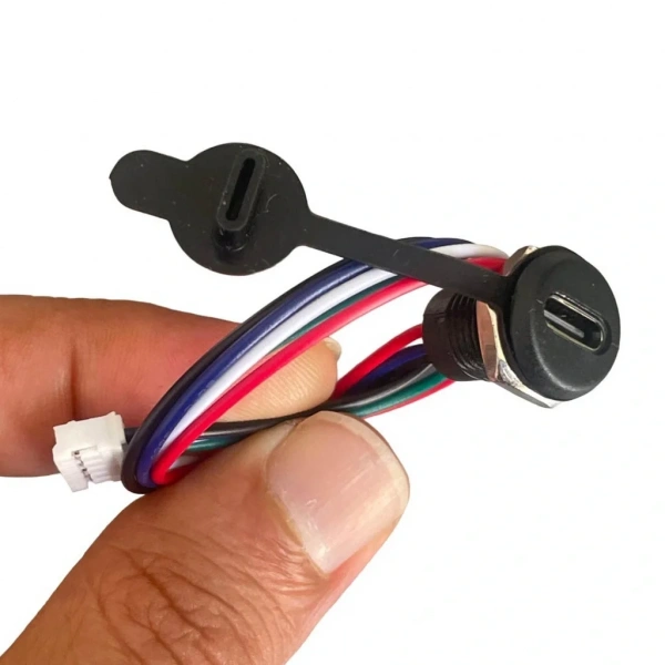 IC-266T-2 Pano Tip Type-C Şase Dişi Soket 5P ( Şarj + Data )