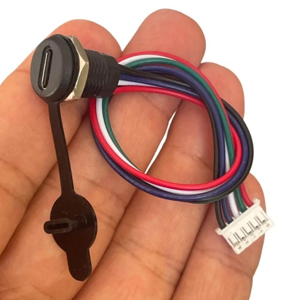 IC-266T-2 Pano Tip Type-C Şase Dişi Soket 5P ( Şarj + Data )