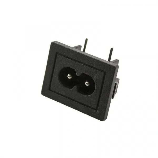 IEC320 C8 Erkek Power Soketi 90 Derece