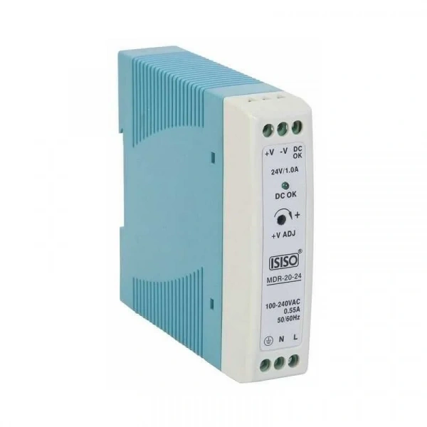IMDR-20-24 - 20W 24VDC 1A Raya Montajlı Güç Kaynağı