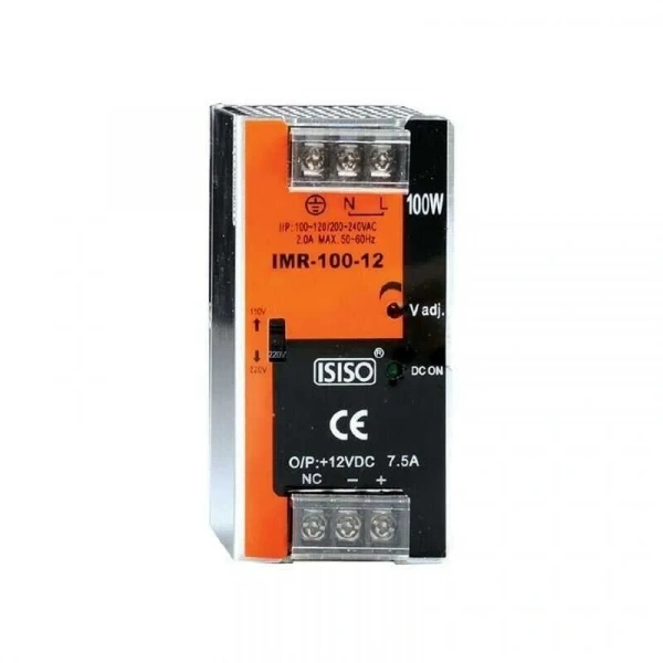 IMR-100-24 - 100W 24VDC 4.2A Ray Montajlı Kapalı Tip Mini Güç Kaynağı