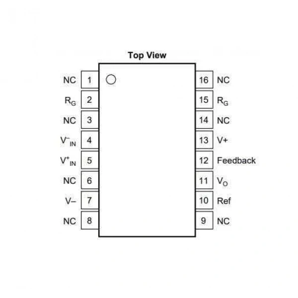 INA114AU SOIC-16 SMD Enstrümantasyon Yükselteci Entegresi