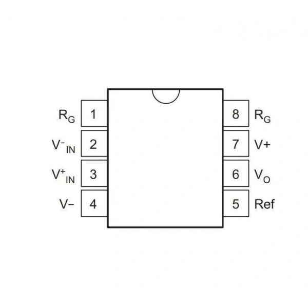 INA128 SOIC-8 Smd Enstrümantasyon Yükselteci Entegresi