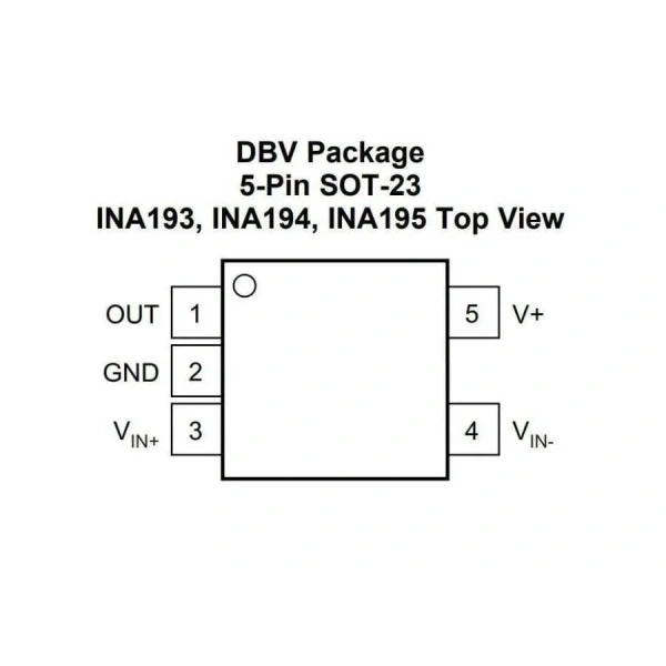 INA194AIDBVT SOT23-5 Smd Akım Yönetimi Entegresi