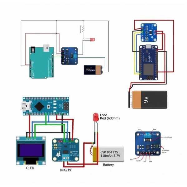 INA219 I2C Çift Yönlü Akım Sensörü Modülü