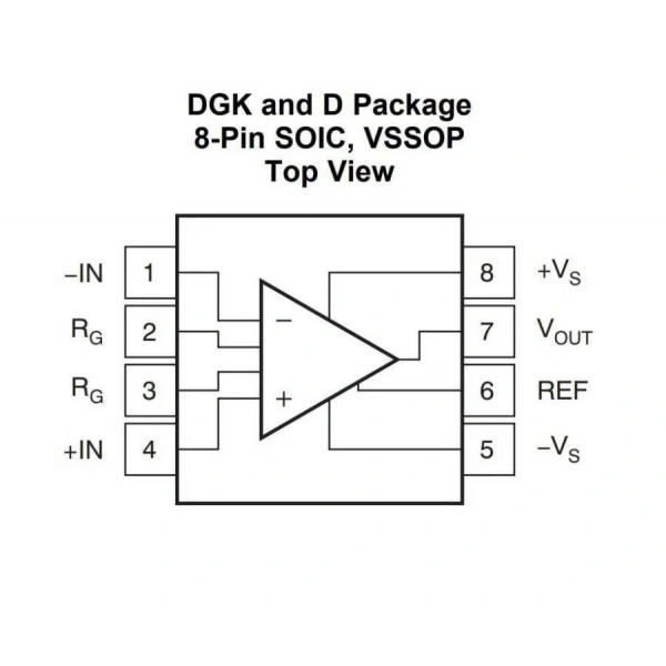 INA826AID SOIC-8 Smd Amplifikatör Amfi Entegresi