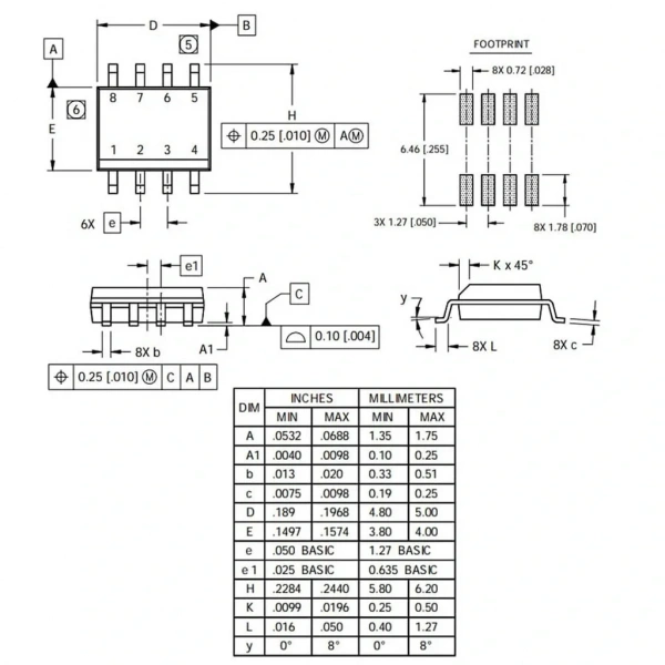 IR2101 Smd Mosfet Sürücü Entegresi Soic-8