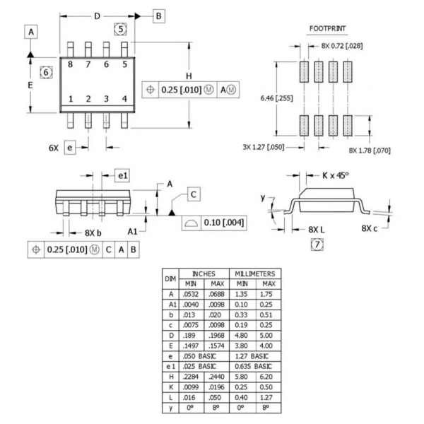 IR2103 Smd Mosfet Sürücü Entegresi Soic-8