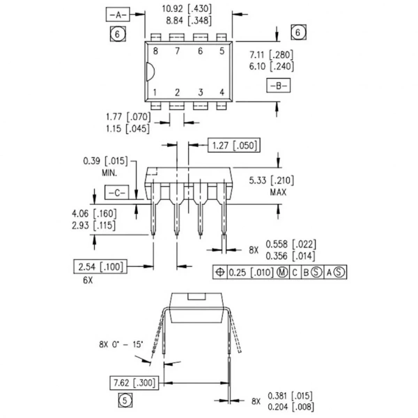 IR2108 Mosfet Sürücü Entegresi Dip-8