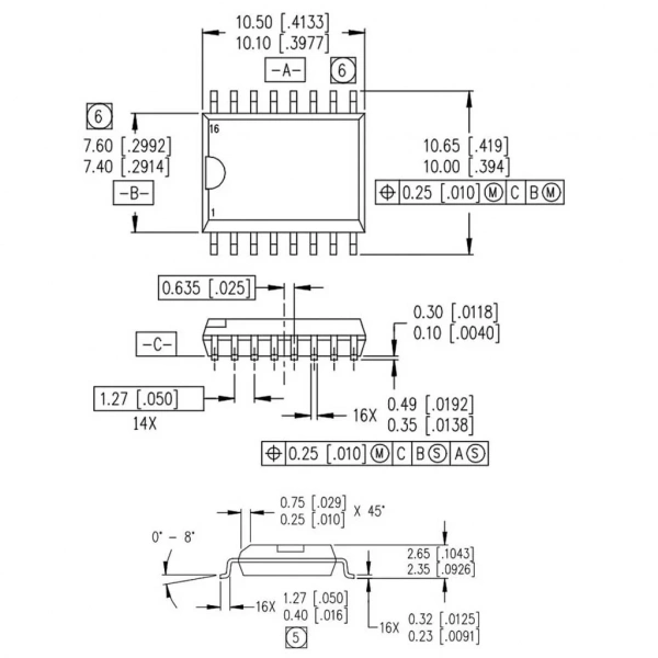IR2110 Smd Mosfet Sürücü Entegresi Soic-16W