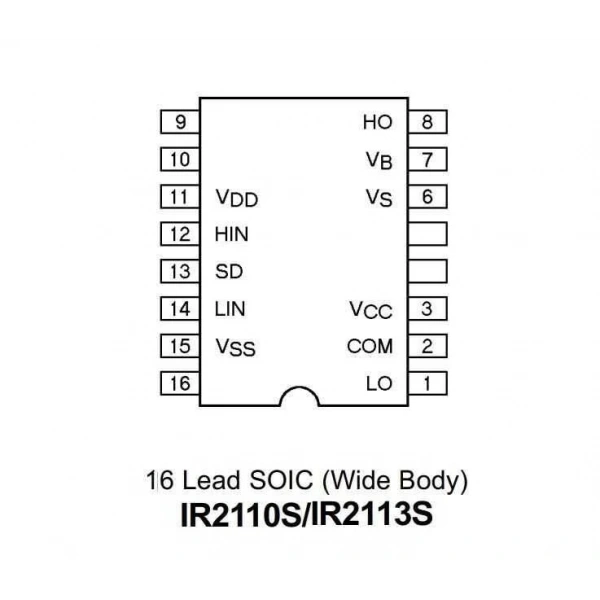 IR2110 SOIC-16 Smd Mosfet Sürücü Entegresi