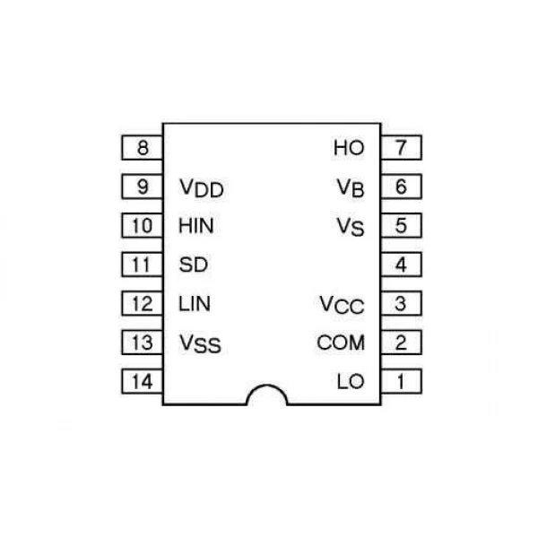 IR2112 DIP-14 Mosfet Sürücü Entegresi