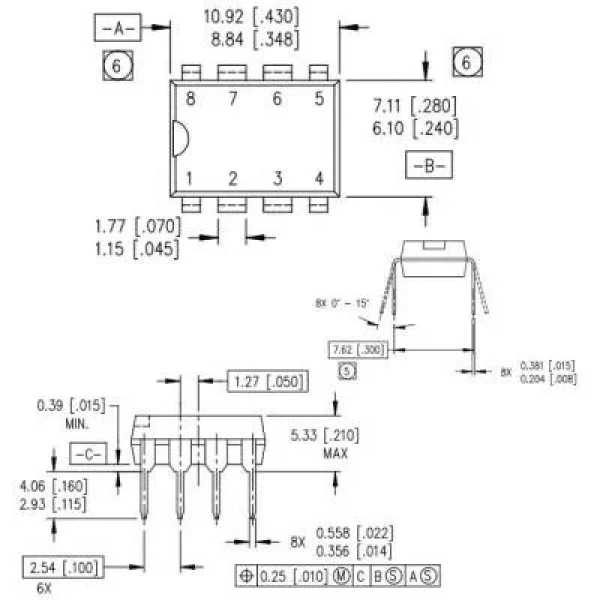 IR2125 DIP-8 Mosfet Sürücü Entegresi