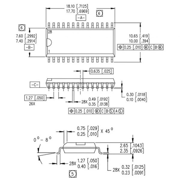 IR2130 Smd Mosfet Sürücü Entegresi Soic-28