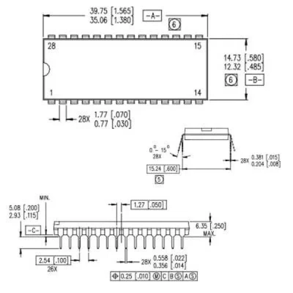 IR2130PBF DIP-28 Mosfet Sürücü Entegresi