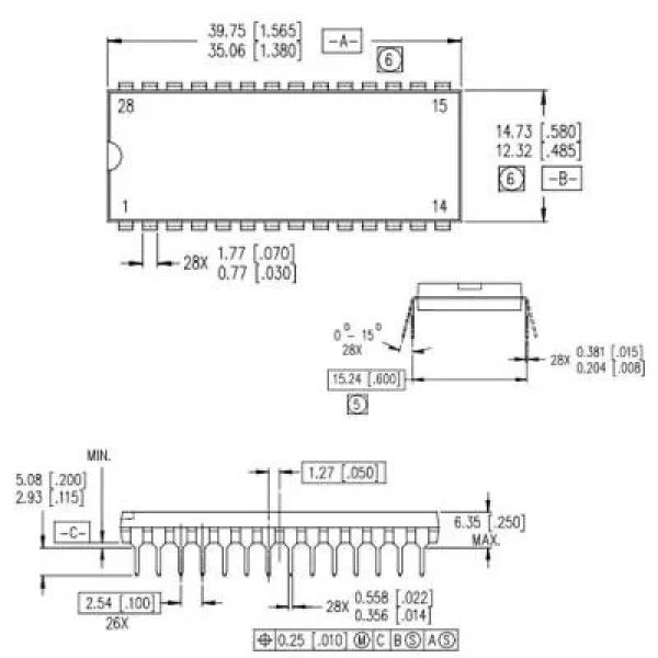 IR2132 DIP-28 3 Faz Mosfet Sürücü Entegresi
