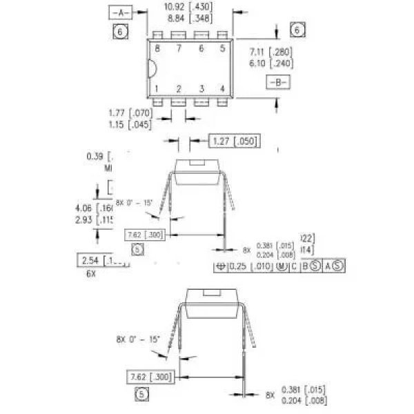 IR2520DPBF DIP-8 Balast Köprü Kontrol Entegresi