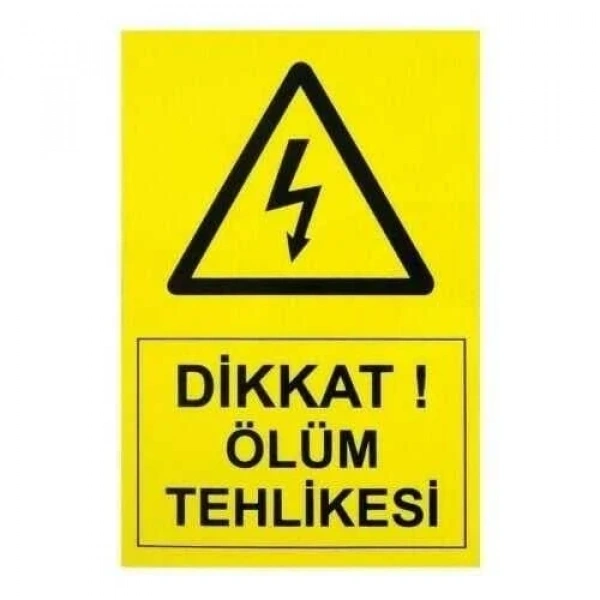 IS-Tİ1 21*14 cm Tehlike Etiketi