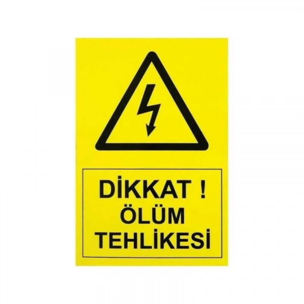 IS-Tİ3 Tehlike Etiketi 10x7cm (Yüksek Voltaj)