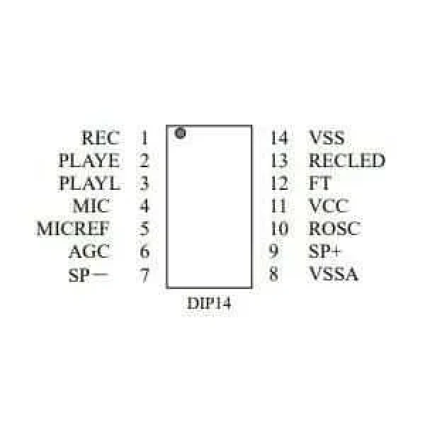 ISD1820PY DIP-14 Entegre