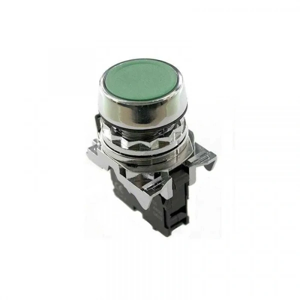 ISM-BA31 Metal Yaylı Push Buton - Yeşil