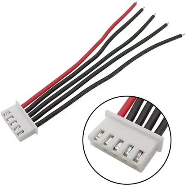 JST-XH 2.54mm 5 Pin 26AWG 20cm Tek Damarlı Dişi Bağlantı Kablosu