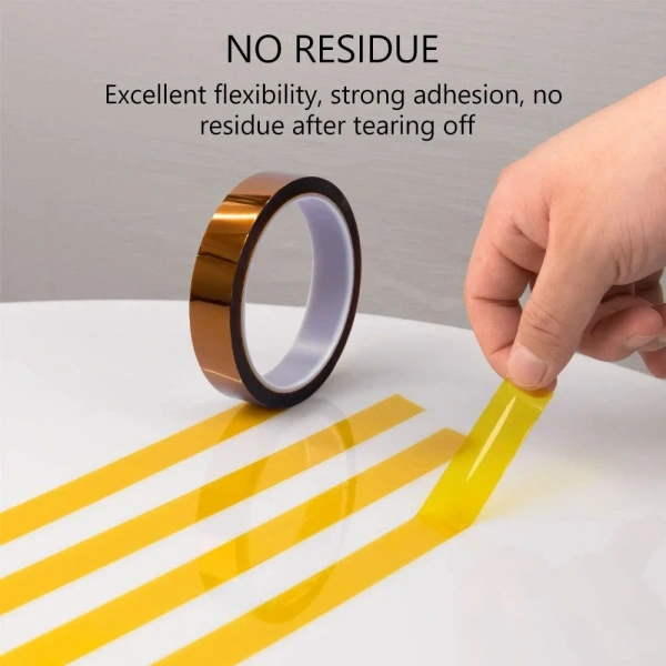 Kapton Bant 10mmx33m Yüksek Isıya Dayanıklı Yanmaz Bant
