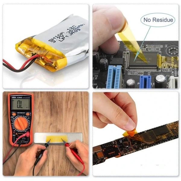 Kapton Bant 5mmx30m Yüksek Isıya Dayanıklı Yanmaz Bant