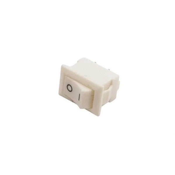 KCD11 Mini Beyaz On-Off Anahtar - Kısa Pinli