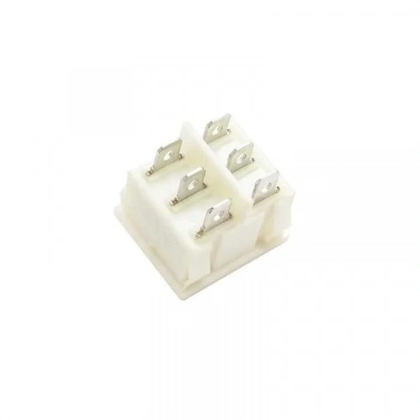 KCD2-502 İkili ON-OFF Switch 6 Pin - Beyaz