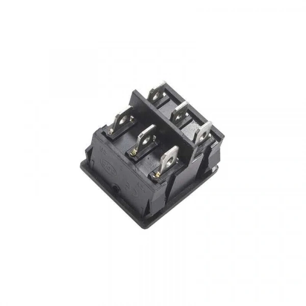 KCD2-502 İkili ON-OFF Switch 6 Pin - Siyah