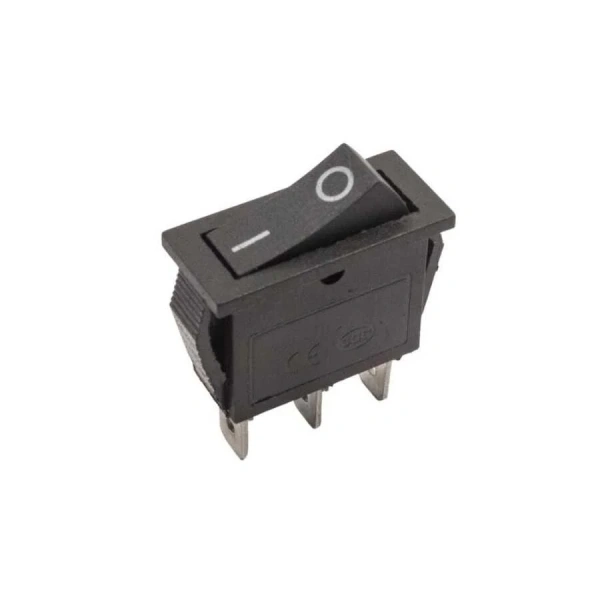 KCD3 Tekli Dar 3-Pin On/Off Anahtar - Siyah