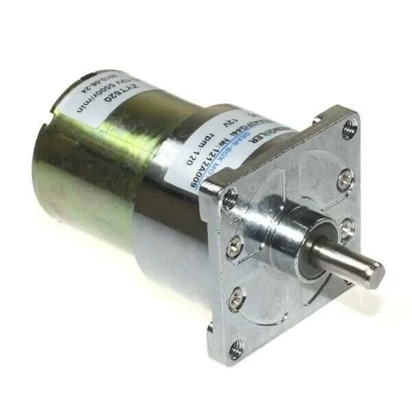 KGA42 12V 120Rpm 42mm Redüktörlü Flanşlı Kısa Dc Motor
