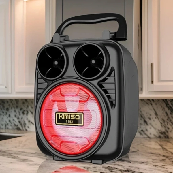 KIMISO SD/USB/FM Bluetooth RGB Işıklı Müzik Kutusu Hoparlör DM-109