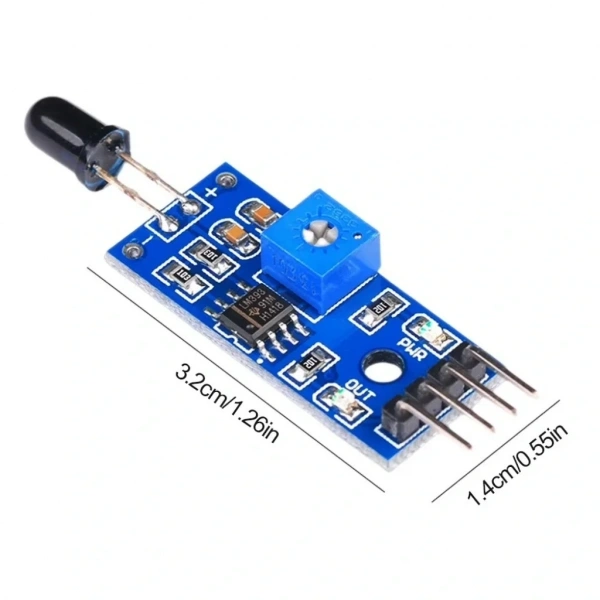 Kızılötesi Ateş Alev Algılama Sensör Modülü 4 Pin