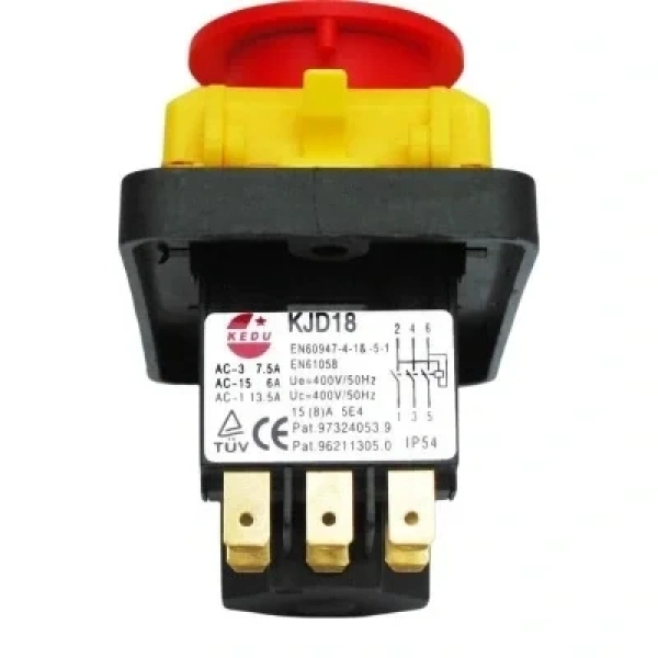 KJD18 6-Pin Su Geçirmez Elektromanyetik Buton