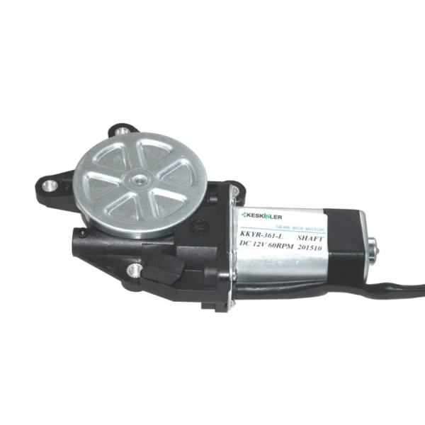 KKYR-L 12V DC 60 RPM Şaftlı Sol Cam Kaldırma Motoru
