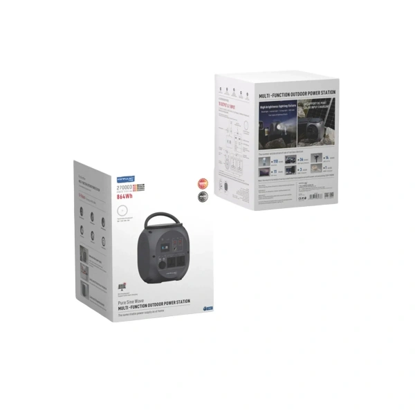Konfulon CN09 Powerbank 1000W 270.000 mAh Kamp Şarj 45W PD - Gri