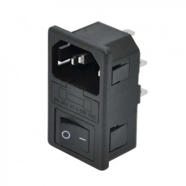 Kulaksız Erkek Power Soketi - Işıksız Anahtarlı
