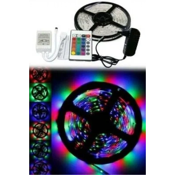 Kumandalı RGB Şerit Led - 4.5 Metre