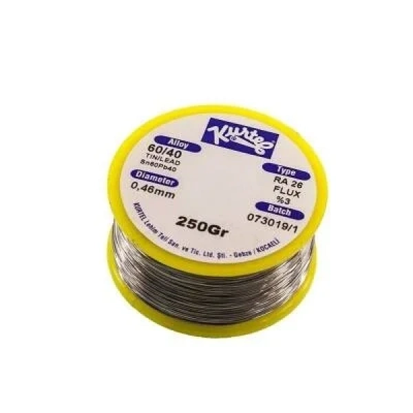 Kurtel 0.46 mm 250gr Lehim Teli (%60 Kalay / %40 Kurşun)