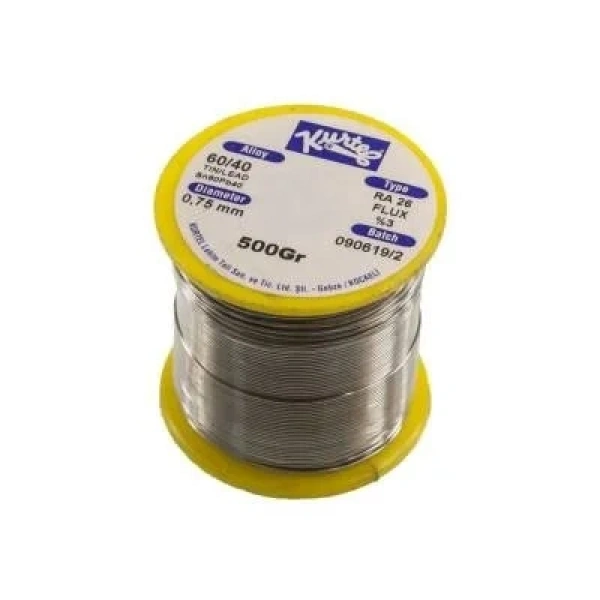 Kurtel 0.75 mm 500gr Lehim Teli (%60 Kalay / %40 Kurşun)